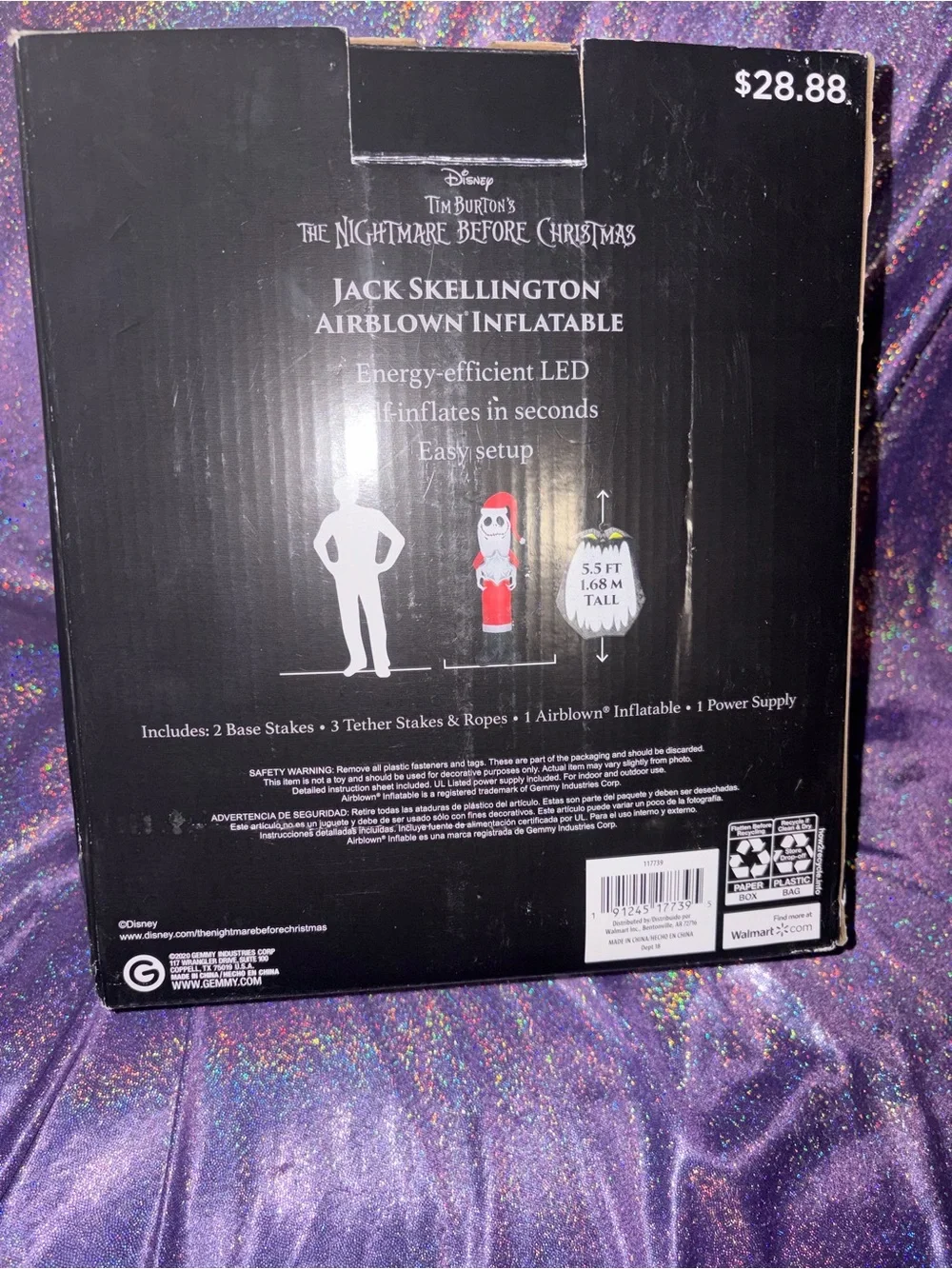 Nightmare Before Christmas Blow Up Decor